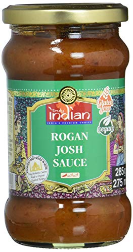 Truly Indian Rogan Josh Sauce – Leicht scharfe Fertigsauce für schnelle Gerichte mit natürlichen Zutaten – Authentisch indisch kochen – Vegan & glutenfrei – 6 x 285 g von Truly Indian