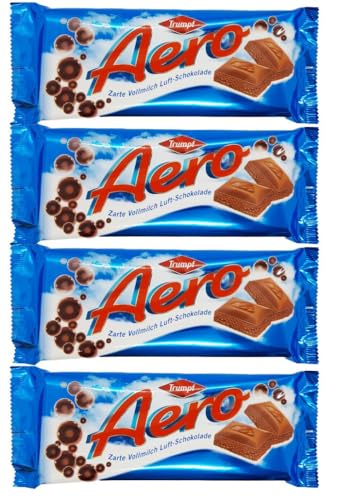 Trumpf Aero Zarte Vollmilch Luft- Schokolade 4 x 100g mit TopCandy Give-Away von Trumpf