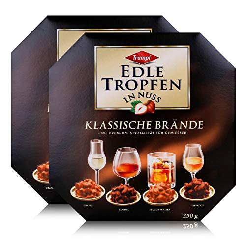 Trumpf Edle Tropfen in Nuss Klassische Brände 250g - Mit Alkohol (2er Pack) von Trumpf