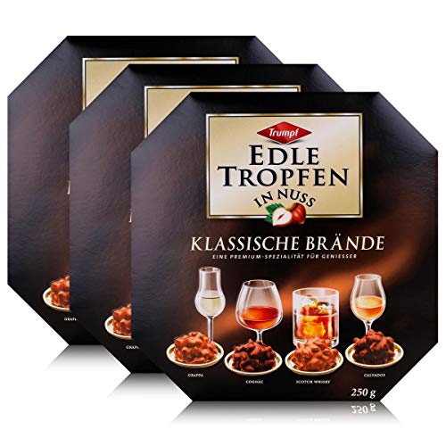 Trumpf Edle Tropfen in Nuss Klassische Brände 250g - Mit Alkohol (3er Pack) von Trumpf