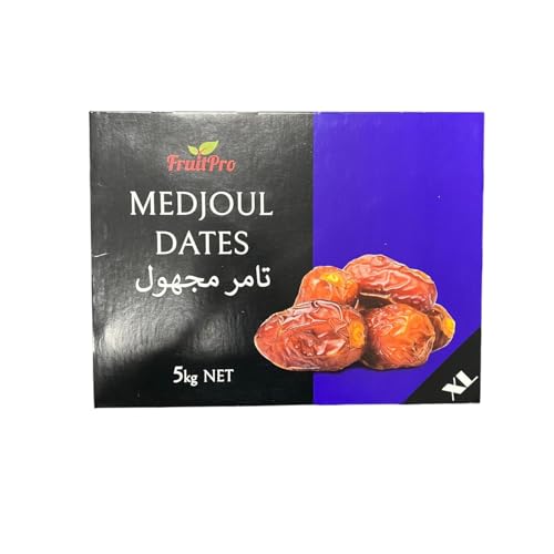 5 Kg Datteln Medjool Medjoul Datteln Kiste Deglet Nour | VEGAN | fruchtiger, honigsüßer aromatischer Geschmack (XL) von Tubibu