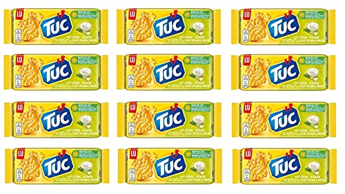 12x Tuc Sour Cream & Onion Gesalzener Snacks mit Sauerrahm und Zwiebel Cracker 100g Salzgebäck Knabberartikel 12x Tuc Sour Cream & Onion Gesalzener Snacks mit Sauerrahm und Zwiebel Cracker 100g Salzgebäck Knabberartikel von Tuc