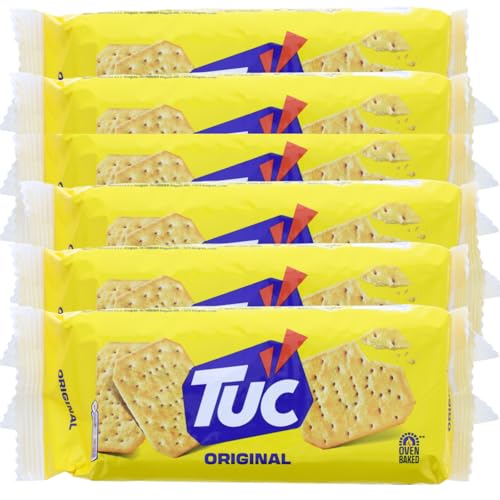 6 x Tuc Original Cracker je 100g Knuspriges Salzgebäck Herzhaftes Knabbergebäck 6 x Tuc Original Cracker je 100g Knuspriges Salzgebäck Herzhaftes Knabbergebäck von Tuc