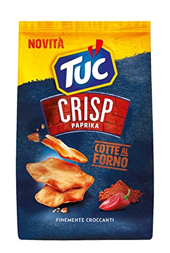 TUC Crisp Paprika Salzgebäck Crackers Gebacken gesalzen 100g von Tuc