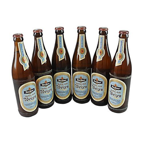 Tucher Helles Hefeweizen (6 Flaschen à 0,5 l / 5,2% vol.) von Tucher Traditionsbrauerei