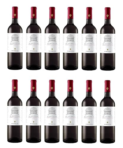 12x 0,75l - Tudernum - Le Lucrezie - Rosso - Sangiovese - Umbria I.G.P. - Umbrien - Italien - Rotwein trocken von Tudernum