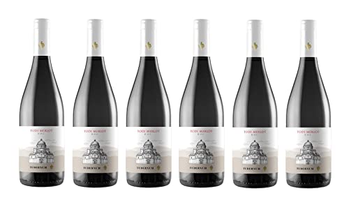 6x 0,75l - Tudernum - Merlot - Todi D.O.P. - Umbrien - Italien - Rotwein trocken von Tudernum