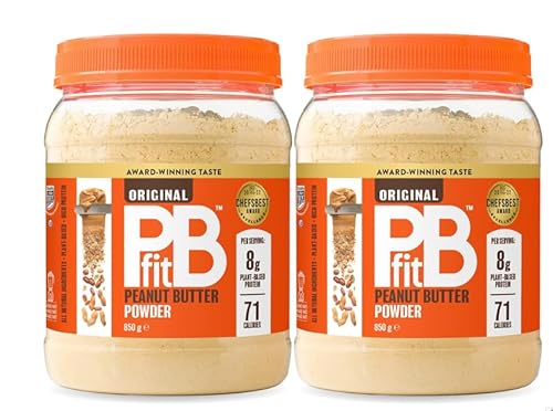 PBfit Erdnussbutter-Pulver – glutenfrei, proteinreich, 87 % weniger Fett, natürlicher Nussbutteraufstrich – pulverisierte Erdnussbutter aus echten gerösteten gepressten Erdnüssen – 850 g, 2 Stück PBfit Erdnussbutter-Pulver – glutenfrei, proteinreich, 87 % weniger Fett, natürlicher Nussbutteraufstrich – pulverisierte Erdnussbutter aus echten gerösteten gepressten Erdnüssen – 850 g, 2 Stück von Tudor