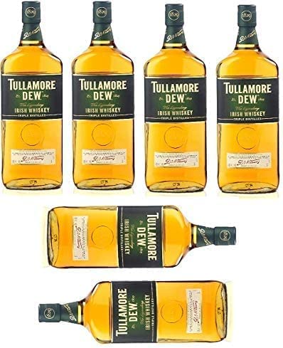 6 Flaschen Tullamore Dew irish Whiskey a 1000ml (6x1l) 40% Vol. von Tullamore Dew