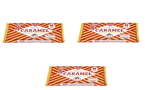 Tunnock’s Tunnock Caramel Wafer Waffel-Riegel mit Karamellfüllung 8x30g 3 Packungen von Tunnock´s