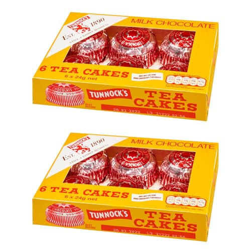 Tunnock Milch-Schaumküsse (6 pro Packung - 144g) - Packung mit 2 von Tunnock's