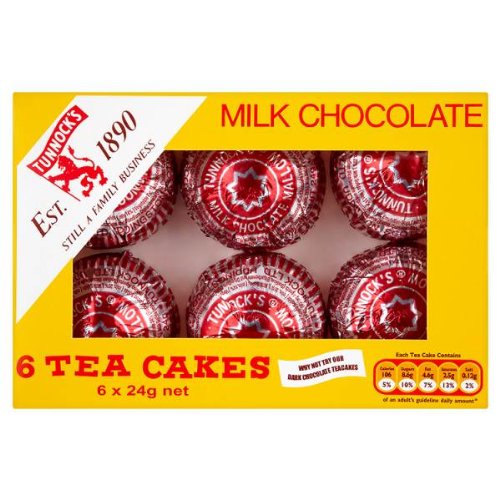 Tunnock Milch Schokolade Tea Cakes 6 x 24g (Packung mit 12 x 6s) von Tunnock's