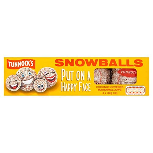 TUNNOCK'S Snowballs - Coconut Covered Marshmallows 4 Pack 120g (4.2 oz) by Tunnock's von Tunnock