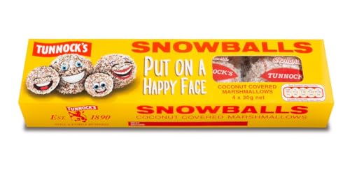 TUNNOCK'S Snowballs - Coconut Covered Marshmallows 4 Pack 120g (4.2 oz) by Tunnock's von Tunnock