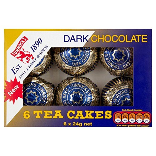 Tunnock Tee Kuchen Dunkle Schokolade 6 X 24 G von Tunnock's