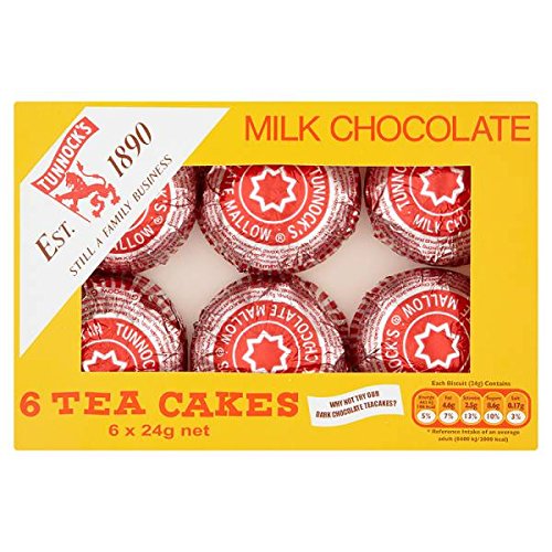 Tunnock's Milk Chocolate Tea Cakes 6 x 24G x Case of 12 von Tunnock's