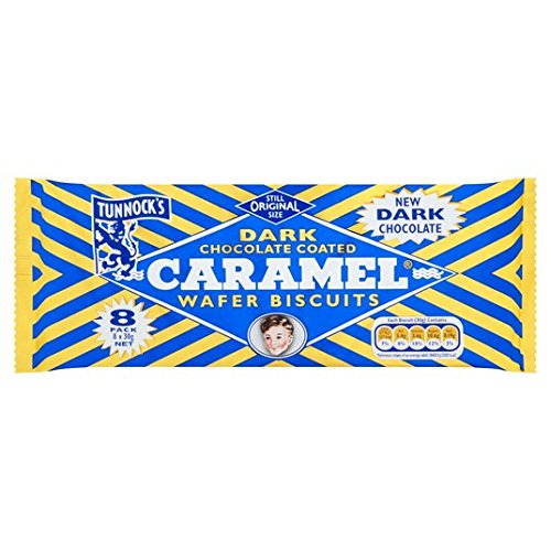 Tunnocks Dark Chocolate Caramel Wafer 8 x 30g von Tunnocks