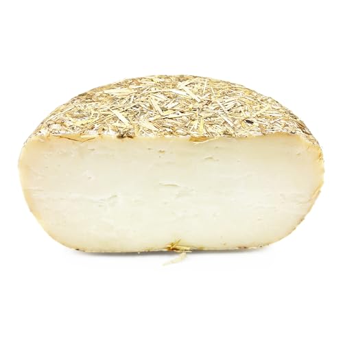 Halber Laib Käse 750 g - Paglierino - Pecorino Toscano DOP aus dem Casentino - gereift in HEURINDE - 6 Monate - Bergschafmilchkäse - direkt aus Italien von Tuquam
