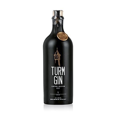 TURM GIN Limited Edition 2021 - Barrel Aged Dry Gin | Premium Bio-Gin aus Deutschland 47% | Ehrlich-nordischer Geschmack | Mit feinen Rumaromen, Holsteiner Cox & 15 erlesenen Botanicals [0,7 Liter] von Turm Gin