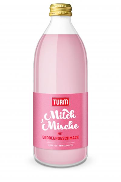 Turm Milch Mische Drink mit Erdbeergeschmack von Turm