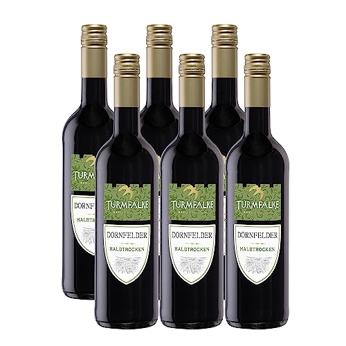Turmfalke Dornfelder Qualitätswein halbtrocken (6 x 0.75 l) von Turmfalke