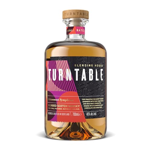Turntable Spirits I Bittersweet Symphony I Blended Scotch Whisky I Kombination aus feuriger Süße und melodische Malznote I 46% Vol. I 700 ml Turntable Spirits I Bittersweet Symphony I Blended Scotch Whisky I Kombination aus feuriger Süße und melodische Malznote I 46% Vol. I 700 ml von Turntable Spirits