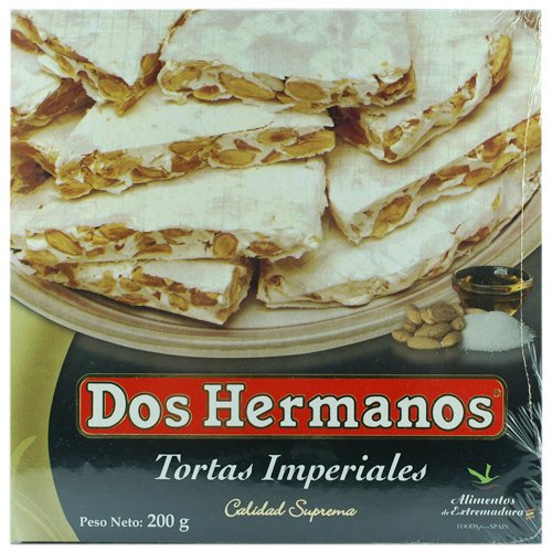 Dos Hermanos Tortas Imperiales 'Harte Mandelnougattafel Rund', 200g von Turrones Dos Hermanos S.L.