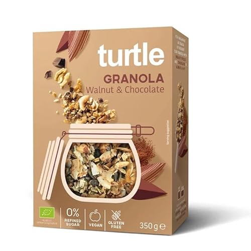 WALNUSS-SCHOKOLADEN-MÜSLI GLUTENFREI BIO 350 g - TURTLE von Turtle