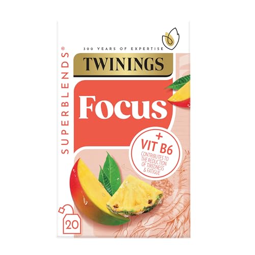 Twinings Focus 2 x 20 Tea Bags with Mango, Pineapple und Ginseng von Twinings