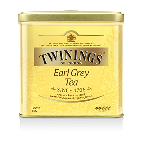 Twinings Earl Grey Tee lose in der Dose - Schwarzer Tee mit feinstem Bergamotte Aroma - erfrischender Schwarztee aus China, 1 x 500 g von Twinings