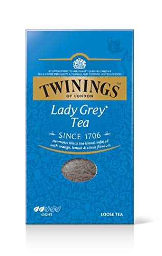 Twinings Lady Grey loser Tee 200g Citrus & Fragrant Tea, Ein Hauch Bergamotte, abgerundet mit Orangen- und Zitronenschale 12er Pack (12 x 200 g) von Twinings of London