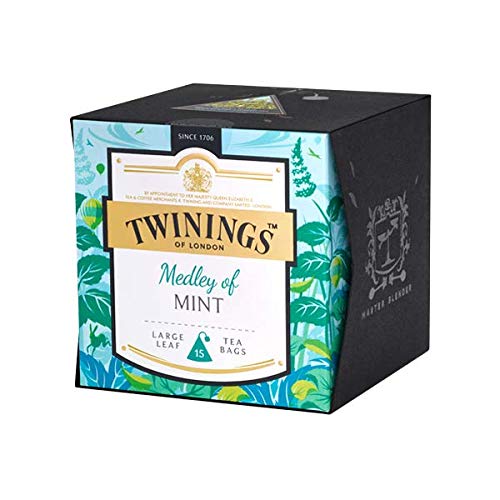 Twinings Medley of Mint Tea, Beeindruckt mit zwei Arten von Pfefferminz in perfekter Harmonie, 15 Teebeutel, Tee 2er Pack (2 x 30 g) von Twinings