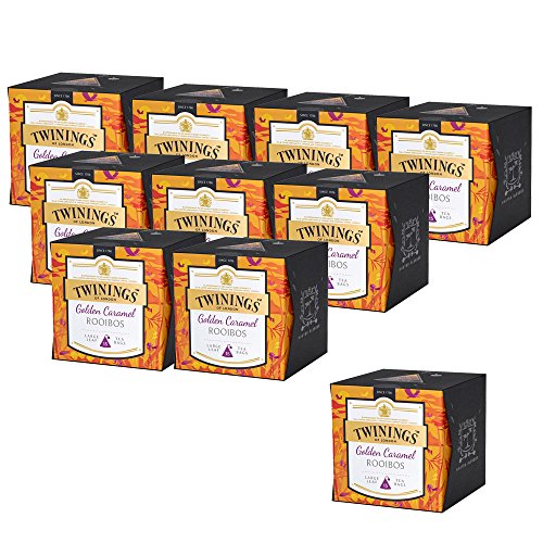 10er SET Twinings Gold Caramel Rooibos 37,5 g (15 x 2,5 g im Beutel) / Tee / Rooibostee von Twinings