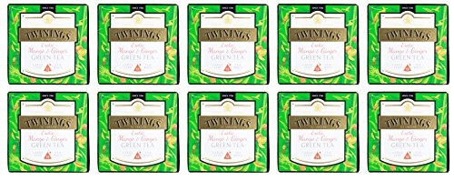 10er SET Twinings Mango & Ginger Grüntee 30 g (15 x 2 g im Beutel) / Tee / Green Tea von Twinings
