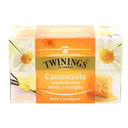 20 Stück Kamelie TWININGS aromatisiert Honig und Vanille Packung mit 20 Beutel zu je 1,5 g von Twinings