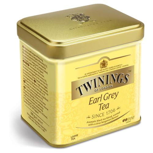 5er SET Earl Grey - Schwarzer Tee in Dose 100 g / Schwarztee / loser Tee / Twinings von Twinings