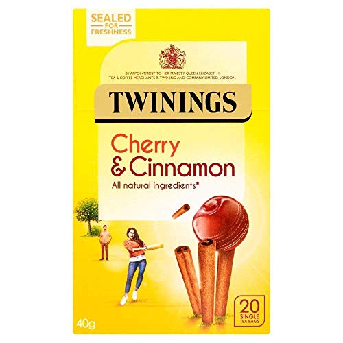 Twinings Cherry & Cinnamon 20 Btl. 40g - Früchtetee mit Kirsch- und Zimtgeschmack von Twinings
