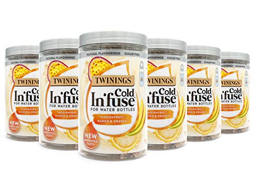 Twinings Cold In'Fuse Mango Passionfruit and Blood Orange (Pack of 6 Jars, Total 72 Infusers) von Twinings