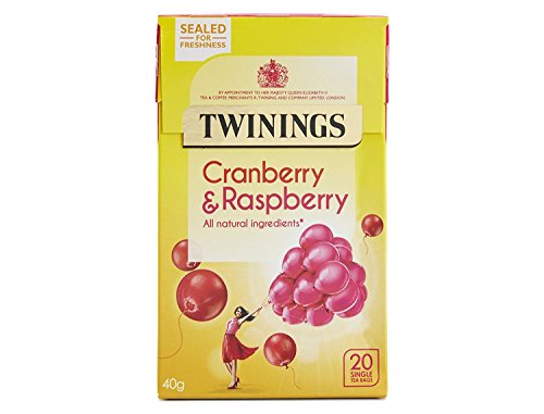 Twinings Cranberry & Raspberry 20 Btl. 40g - mit Preisel- und Himbeer-Flavour von Twinings