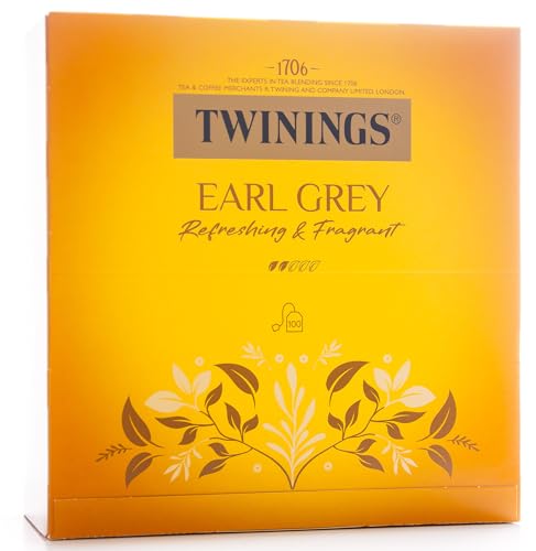 Twinings Earl Grey 400 Pack, 4 Schachteln à 200g mit je 100 Teebeuteln von Twinings