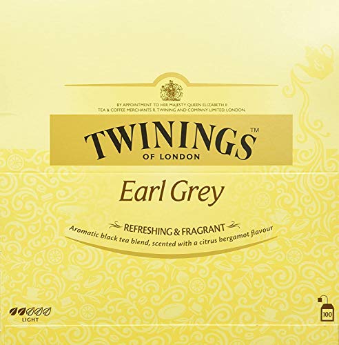 Twinings Earl Grey 400 Pack, 4 Schachteln à 200g mit je 100 Teebeuteln von Twinings