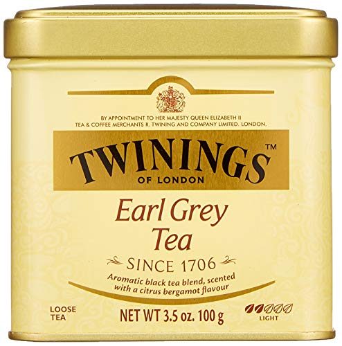 Twinings Earl Grey Schwarztee Dose 100 g, Schwarzer Tee aus China, mit feinstem Bergamotte-Aroma ∙ Tea 6er Pack (6 x 100 g) von Twinings