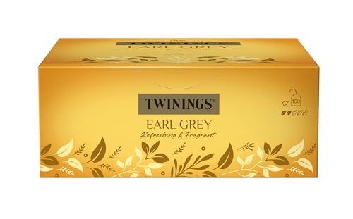 Twinings Earl Grey - Schwarzer Tee im Teebeutel verfeinert mit Bergamotte-Aroma - erfrischender Schwarztee aus China, 200 g von Twinings