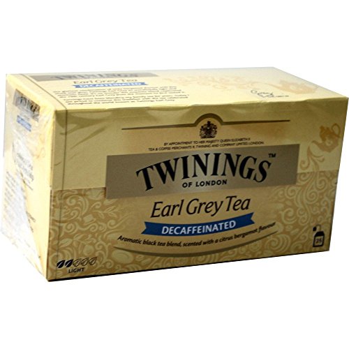 Twinings Earl Grey Tea 25 Btl. coffeinfrei (Schwarztee mit Bergamotte-Aroma) von Twinings