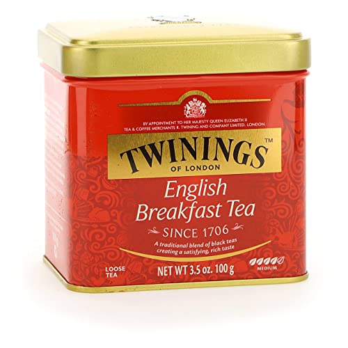 Twinings English Breakfast Tee Dose 100g, Schwarztee ∙ Voller, runder und kräftiger Schwarztee aus den besten Teegärten von Sri Lanka und Indien. Black Tea, 2er Pack (2 x 100 g) von Twinings