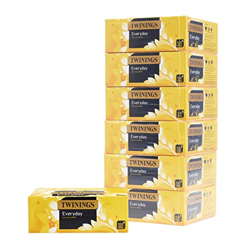 Twinings Everyday Teebeutel, 6 Boxen mit je 100 Stück Tee-Beutel (insgesamt 600 Stück) von Twinings