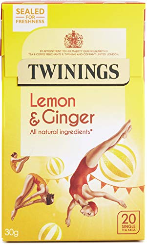 Twinings Revive & Revitalise Lemon & Ingwer, 20 Teebeutel, 30 g, 4 Stück von Twinings