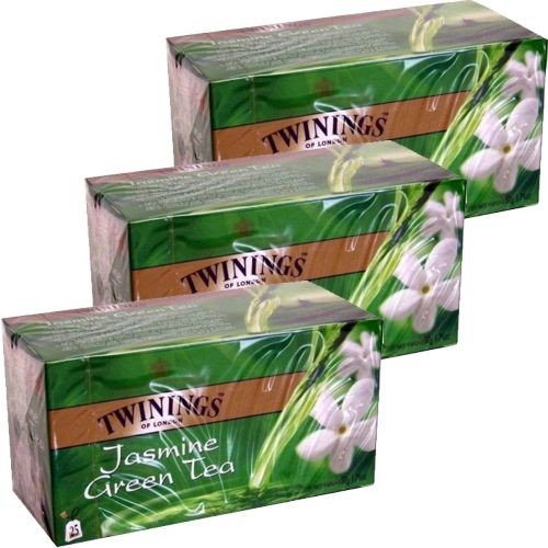 Twinings Teebeutel Green Tea Jasmine 3 x 25 Btl.(Grüner Tee Jasminblüte) von Twinings