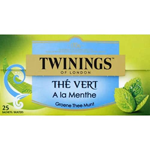 Twinings Teebeutel Thé Vert Menthe 50 Btl. (grüner Tee mit Minze) von Twinings