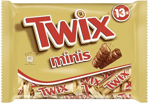 Twix Mini Schokoriegel, Schokolade mit Keks und Karamell, eine Packung (1 x 275 g) von Mars
